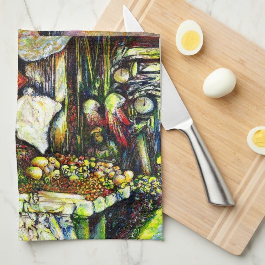 Said, um die gesamte Idee einzubringen Geschirrtuch (Viertel Falte)