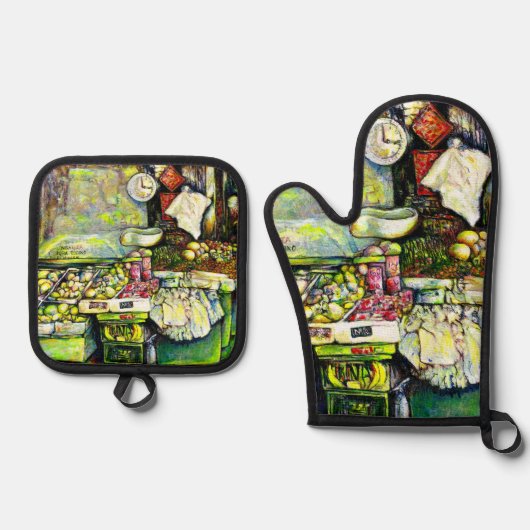 Said, um die gesamte Idee einzubringen Ofenhandschuh & Topflappen-Set (Vorderseite)