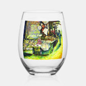 Said, um die gesamte Idee einzubringen Weinglas Ohne Stiel (Vorderseite)