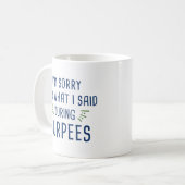 Said während Burpees Kaffeetasse (Vorderseite Links)