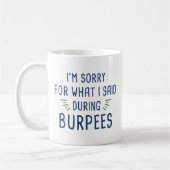 Said während Burpees Kaffeetasse (Links)