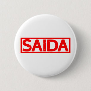 Saida Briefmarke Button