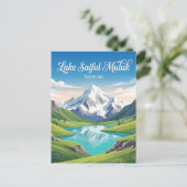 Saiful Muluk-Nationalpark Pakistan Postkarte (Stehend Vorderseite)