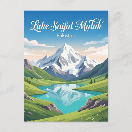Saiful Muluk-Nationalpark Pakistan Postkarte (Vorderseite)