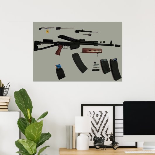 Saiga 12 Takedown Poster (Heimbüro)