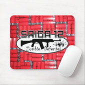 Saiga 12 - Zombie-Verteidigungs-Mäusematte Mousepad (Mit Mouse)