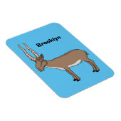 Saiga antelope Cartoon Illustration Magnet (Rechte Seite)