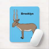 Saiga antelope Cartoon Illustration Mousepad (Mit Mouse)