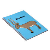 Saiga antelope Cartoon Illustration Notizblock (Rechte Seite)
