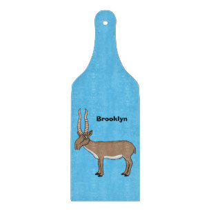 Saiga antelope Cartoon Illustration Schneidebrett
