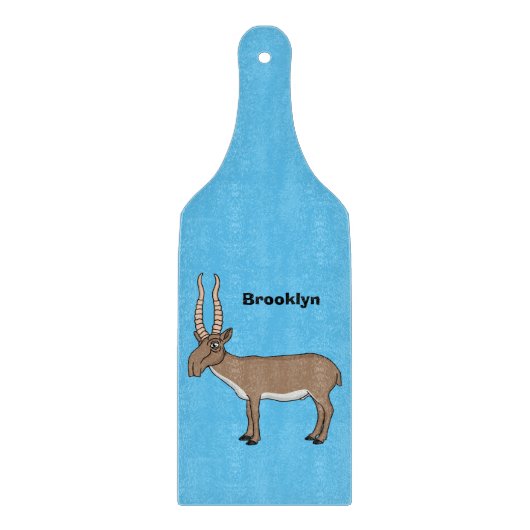 Saiga antelope Cartoon Illustration Schneidebrett (Vorderseite)