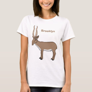 Saiga antelope Cartoon Illustration T-Shirt