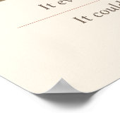 Saiga Antelope Conservation Art Poster (Ecke)