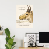 Saiga Antelope Conservation Art Poster (Heimbüro)