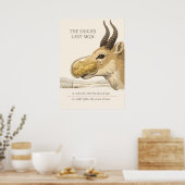 Saiga-Antilopen-Schutz Kunst Poster (Küche)
