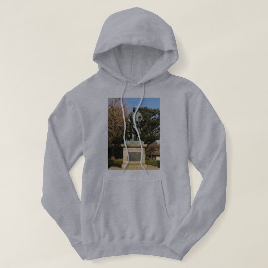 Saigo Takamori (The Last Samurai) & Hunde Statue Hoodie (Design vorne)