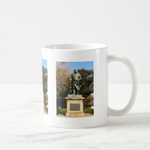 Saigo Takamori (The Last Samurai) & Hunde Statue Kaffeetasse