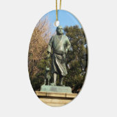 Saigo Takamori (The Last Samurai) & Hunde Statue Keramik Ornament (Links)