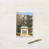Saigo Takamori (The Last Samurai) & Hunde Statue Post-it Klebezettel (Auf Schreibtisch)