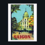 Saigon City, Ho chi minh, Vietnam, Vintage Reise Postkarte<br><div class="desc">Perfektes Bild für Ihr neues Druckdesign. Es könnte ein schönes Geschenk oder "letzte Touch" für die Dekoration von Zuhause sein.</div>