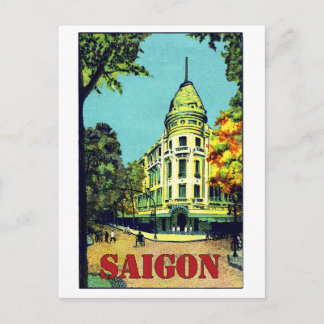 Saigon City, Ho chi minh, Vietnam, Vintage Reise Postkarte