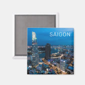 Saigon (Ho Chi Minh City) HCMC Vietnam Holiday Magnet (Vorderseite/Rückseite)
