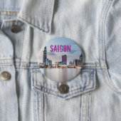 Saigon (Ho Chi Minh City) HCMC Vietnam Souvenir Button (Beispiel)