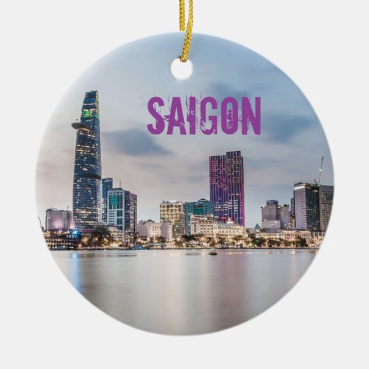 Saigon (Ho Chi Minh City) HCMC Vietnam Souvenir Keramik Ornament (Vorne)