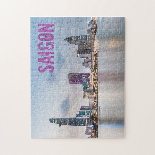 Saigon (Ho Chi Minh City) HCMC Vietnam Souvenir Puzzle (Vertikal)