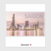 Saigon Ho Chi Minh City HCMC Vietnam Sunset Aufkleber (Blatt)