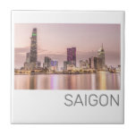 Saigon Ho Chi Minh City HCMC Vietnam Sunset Fliese<br><div class="desc">Saigon oder Ho Chi Minh City Skyline in Vietnam mit Sonnenuntergang Stadtscape Souvenir für Südostasien Urlaub. Saigon Ho Chi Minh City mit Skyline in Vietnam als Souvenir für Asien und HCMC. Saigon Sunset Ho Chi Minh City Panorama Lifestyle für urbane Backpacker und vietnamesische City Trip. Saigon Panorama Ho Chi Minh...</div>