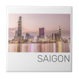 Saigon Ho Chi Minh City HCMC Vietnam Sunset Fliese