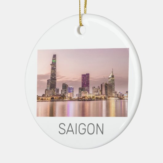 Saigon Ho Chi Minh City HCMC Vietnam Sunset Keramik Ornament (Links)