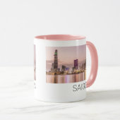 Saigon Ho Chi Minh City HCMC Vietnam Sunset Tasse (VorderseiteRechts)