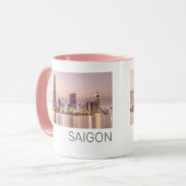 Saigon Ho Chi Minh City HCMC Vietnam Sunset Tasse (Vorderseite Links)