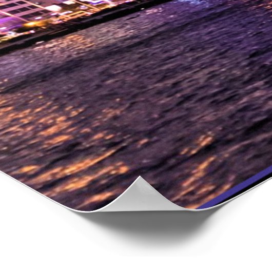 Saigon in der Nacht Poster (Ecke)