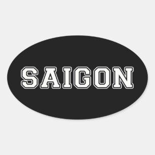 Saigon Ovaler Aufkleber