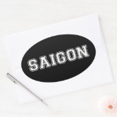 Saigon Ovaler Aufkleber (Umschlag)