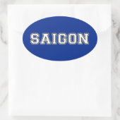 Saigon Ovaler Aufkleber (Tasche)