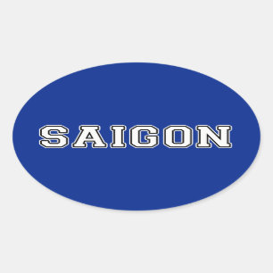 Saigon Ovaler Aufkleber