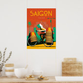 Saigon Reiseplakat vietnam Poster (Küche)