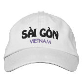 Saigon, Vietnam bestickte Baseballkappe (Vorderseite)