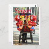 Saigon Vietnam Happy New Year Lion Dance Postkarte (Vorne/Hinten)