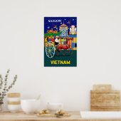Saigon, Vietnam Poster (Küche)