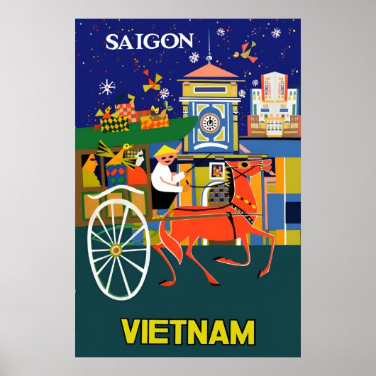 Saigon, Vietnamposter Poster (Vorne)