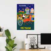 Saigon, Vietnamposter Poster (Heimbüro)