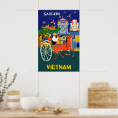 Saigon, Vietnamposter Poster (Küche)