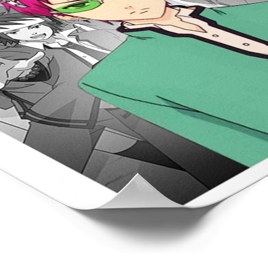 Saiki K Life Poster (Ecke)
