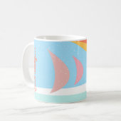 Sail Away Abstrakt Yachting Kaffeetasse (Vorderseite Links)