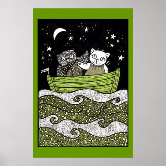 Sail Away Art Poster (Vorne)